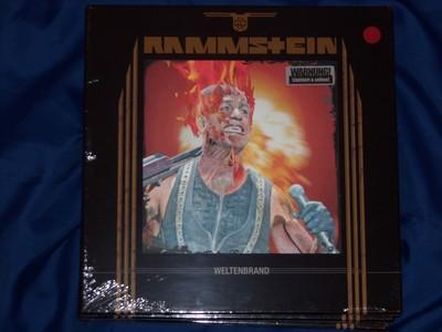 Foto Rammstein Weltenbrand 3lp Box 3d Hologram Cover Blue Vinyl Sealed