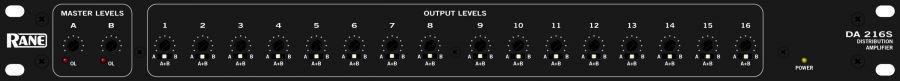 Foto RANE DA216S 2 Audio Output Distributor Entradas/16