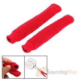 Foto raqueta de badminton rojo táctica 2 antideslizante toalla elástica toalla agarre
