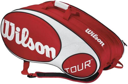 Foto Raquetero wilson tour 12 pack red