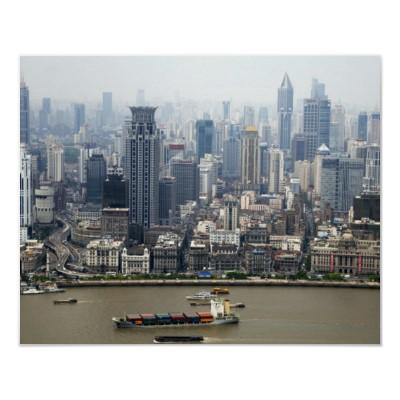 Foto Rascacielos de Shangai Poster