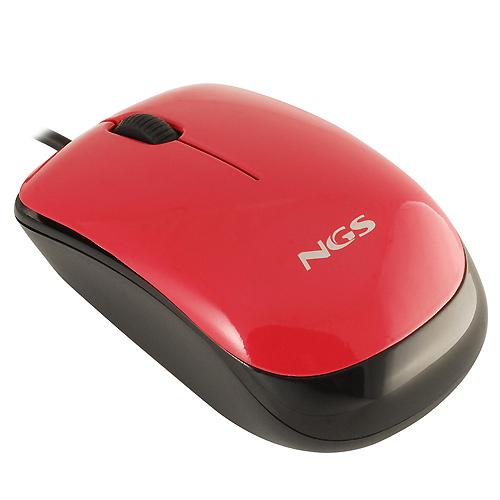 Foto Ratón NGS Flavour Óptico USB rojo