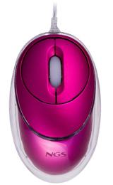 Foto Ratón NGS Vipmouse rosa con cable