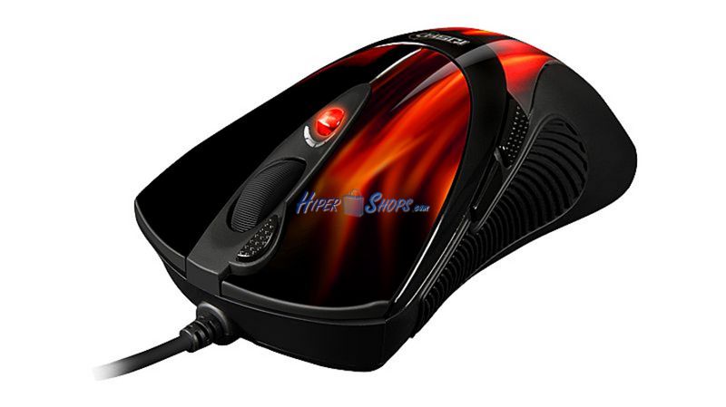 Foto Ratón para jugadores Sharkoon FireGlider 7 botones, negro y rojo