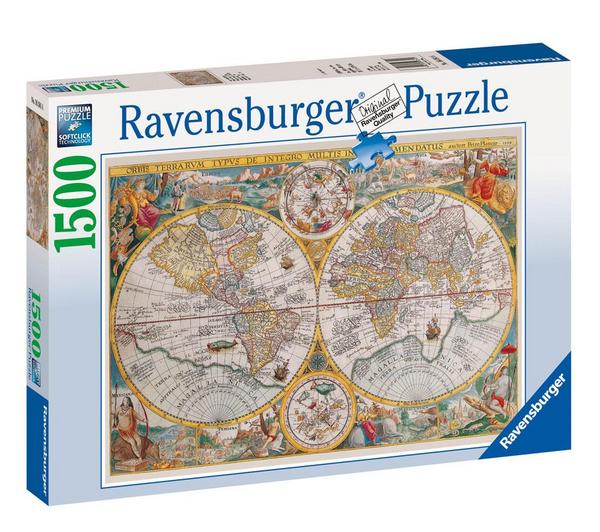 Foto Ravensburger Puzzle de 1500 piezas Mapamundi 1594