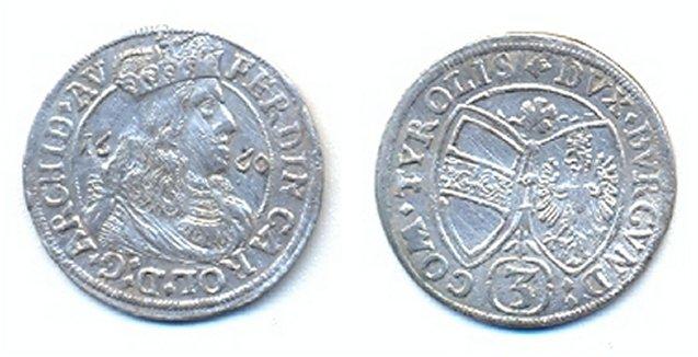 Foto Rdr Österreich 3 Kreuzer 1660
