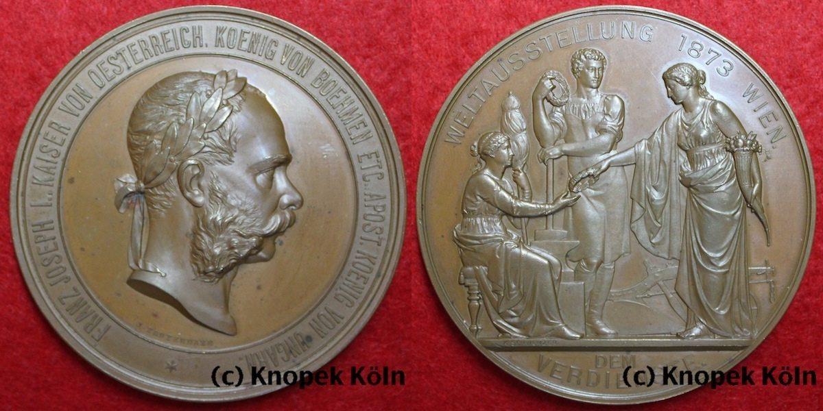 Foto Rdr / Österreich / Ungarn Bronze-Medaille 1873