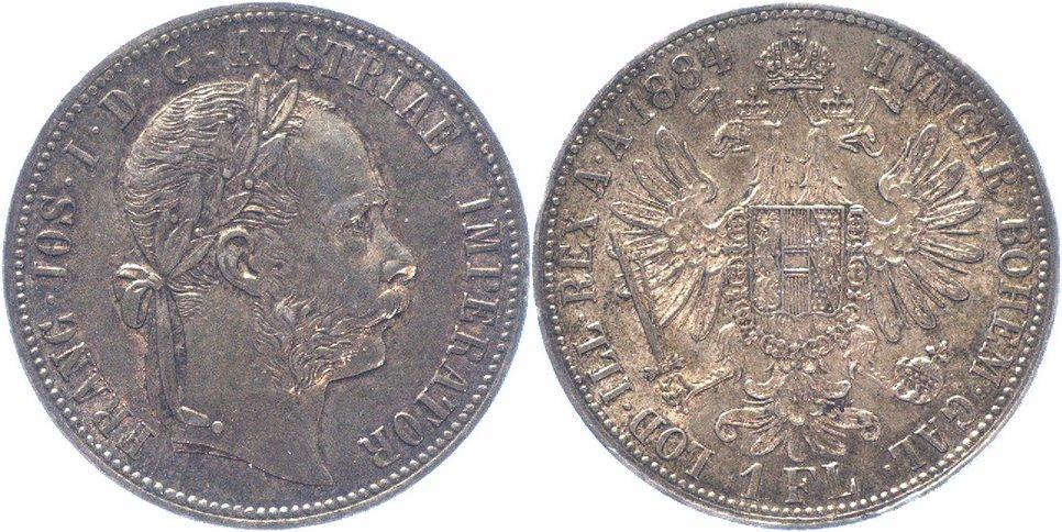 Foto Rdr Habsburg 1 Gulden 1884