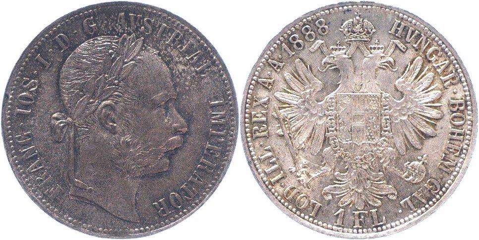 Foto Rdr Habsburg 1 Gulden 1888