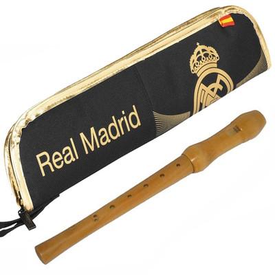 Foto Real Madrid Estuche Funda Flauta Club De Futbol + Regalo Colgante Movil Escudo