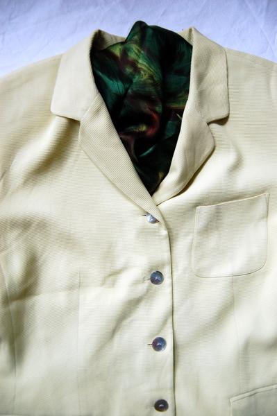 Foto Realmente seda elegante blazer - luz verde / verde