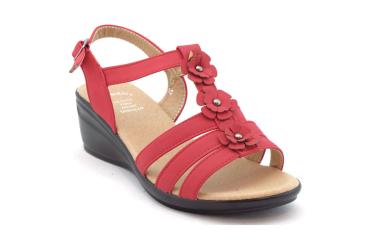 Foto Rebajas de sandalias de mujer Aalike Ibiza BE123 rojo