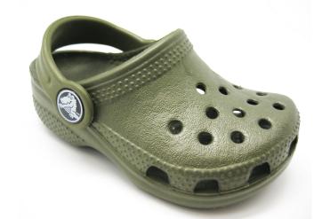 Foto Rebajas de zapatillas de casa para niña Crocs 10006-53 army-green