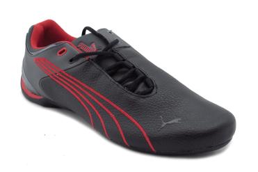 Foto Rebajas de zapatillas de hombre Puma 30416705 negro-con-rayas-rojas