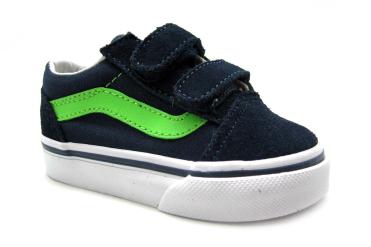 Foto Rebajas de zapatos de niña Vans Old Skool Velcro verde