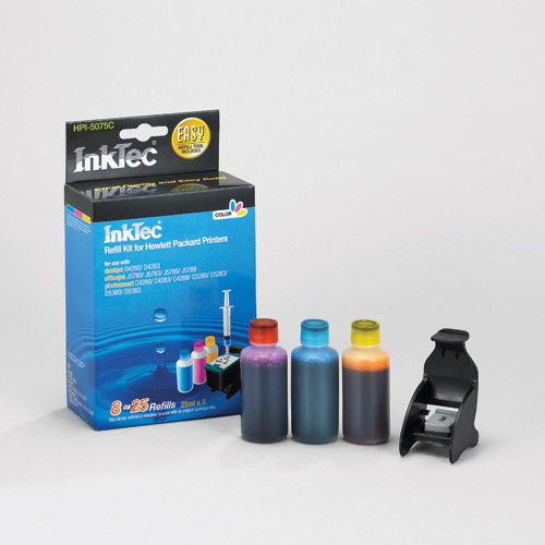 Foto Recarga InkTec para cartuchos HP nº 351, 351xl. 3 Colores. 25ml x 3