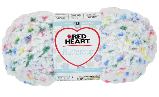 Foto Red Heart Buttercup Yarn - White Multi