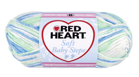 Foto Red Heart Soft Baby Steps Yarn - Puppy Print