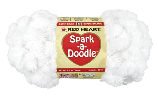 Foto Red Heart Spark-A-Doodle Yarn - White Cloud