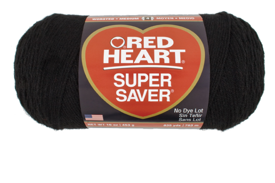 Foto Red Heart Super Saver Jumbo Yarn - Black