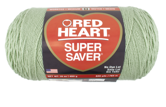 Foto Red Heart Super Saver Jumbo Yarn - Frosty Green