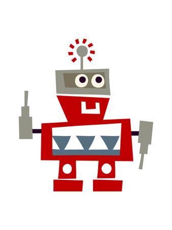 Foto Red Robot with Smile - Laminas