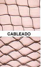 Foto Redes porterias futbol 7 con arco polietileno 3mm malla 140mm