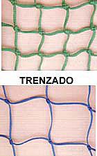 Foto Redes porterias futbol 7 con arco polipropileno 3mm malla 120mm