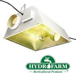 Foto Reflector Dual Con Doble Lámpara Hydrofarm Growzilla (ø150mm)