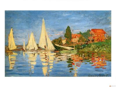 Foto Regatas en Argenteuil, Claude Monet - Laminas