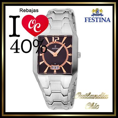 Foto reloj acero festina hombre negro f16368/4