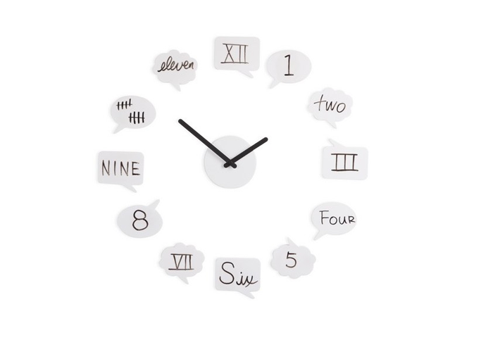 Foto Reloj adhesivo tick talk clock