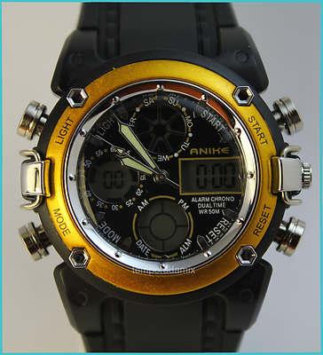 Foto Reloj Anike Deportivo Grande Hombre Dual Analogico Digital Sport Dual Format J