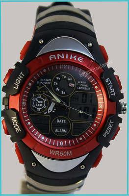 Foto Reloj Anike Deportivo Sport Hombre Formato Dual Crono Alarma Wr-50 D