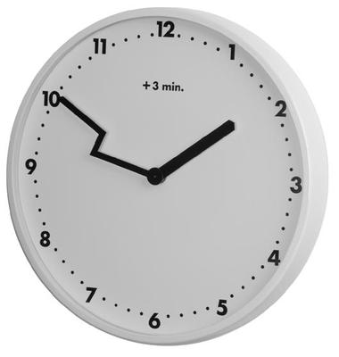 Foto reloj balvi pared acero diseño +3 min. - blanco - dm.30