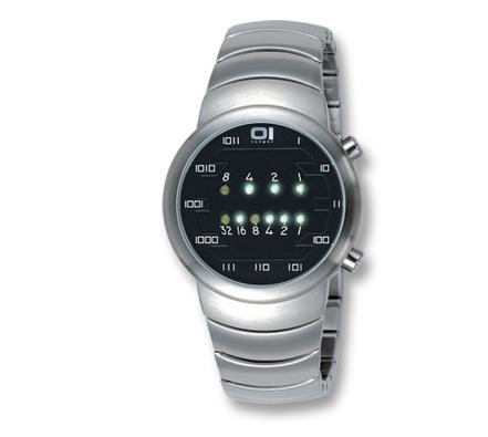 Foto Reloj Binario Samui Moon Acero Led Blanco
