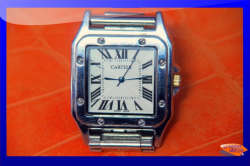 Foto Reloj Cartier París 925 Argent Plaque or G 20M