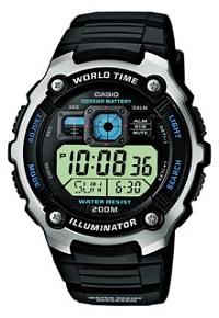 Foto Reloj casio collection cronografo temporizador multifuncion ae-2000w-1a led hora mundial