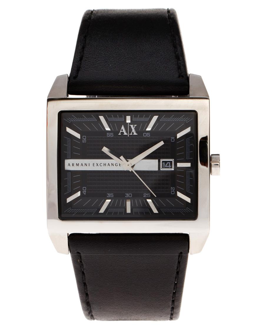 Foto Reloj con correa de cuero negro AX2203 de Armani Exchange Negro