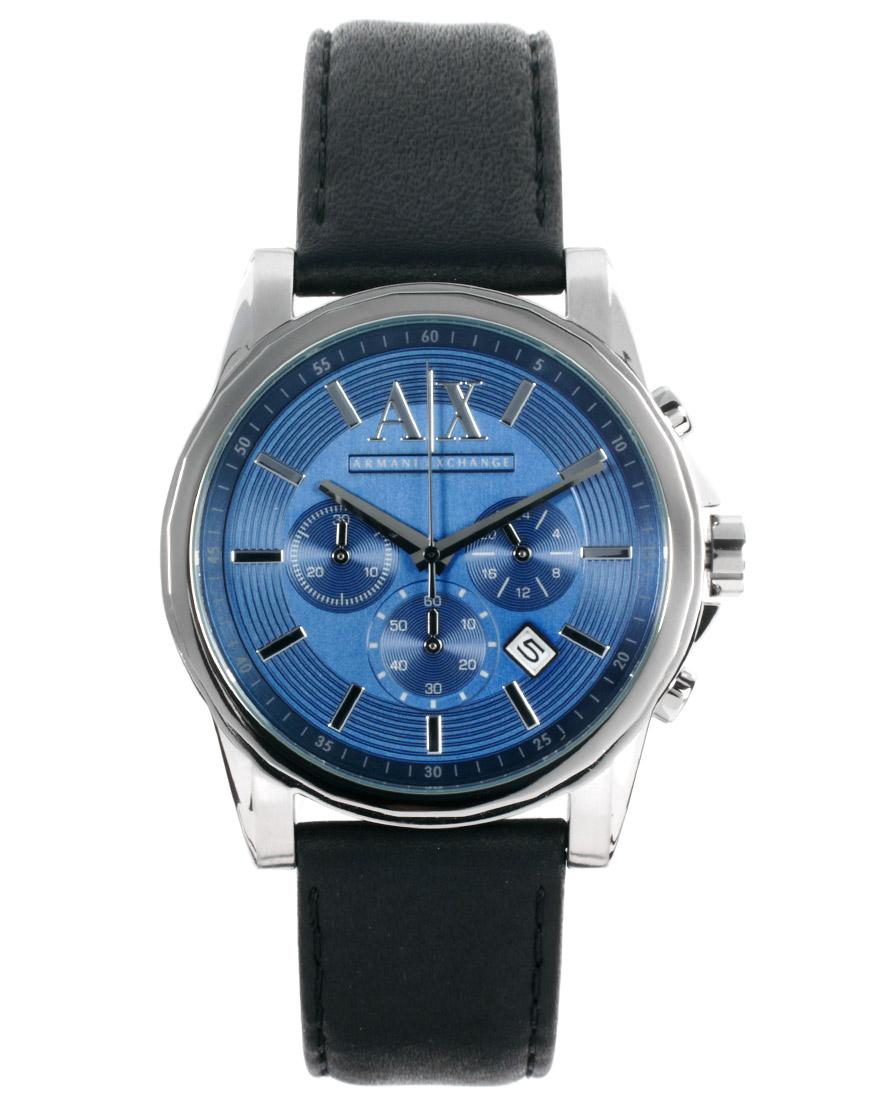 Foto Reloj con cronómetro y correa de cuero AX2097 de Armani Exchange N...