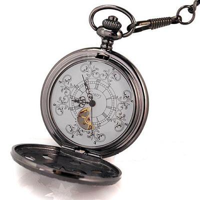 Foto Reloj De Bolsillo Con Leontina Incluida,bonito Grabado Y Con Dial Blanco,65 Mms