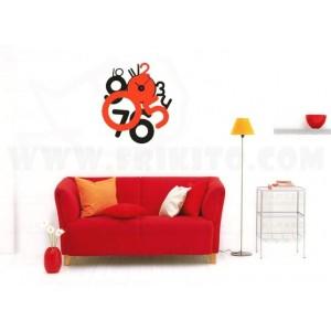 Foto Reloj de diseño números grandes.