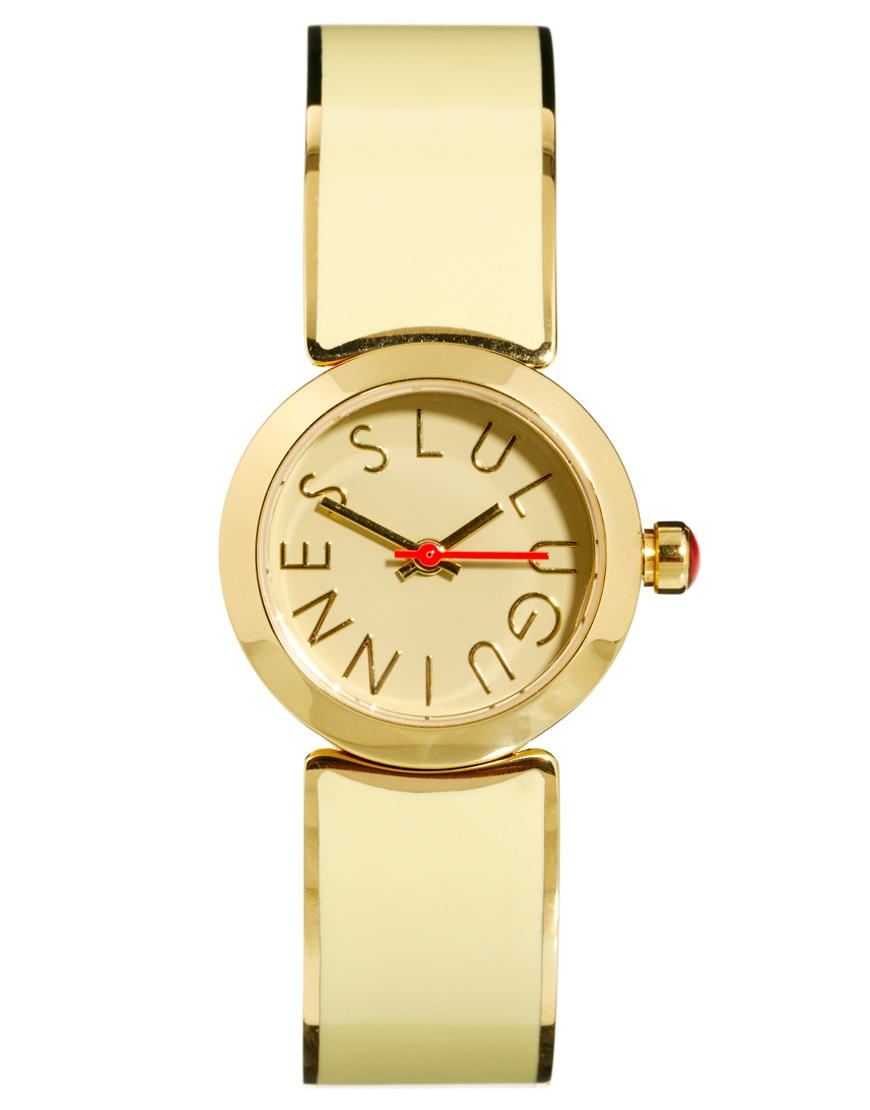 Foto Reloj de pulsera Glamour de Lulu Guinness Crema