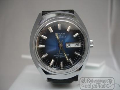 Foto Reloj de pulsera titán tenox. suiza. automático. 1970. calendario doble