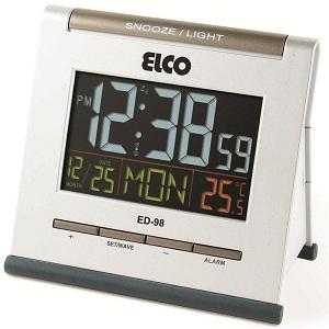 Foto Reloj despertador Elco con termómetro ED-98