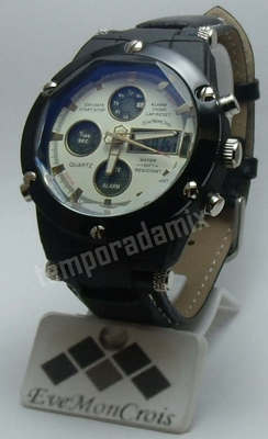 Foto reloj eve mon crois grande hombre deportivo sport dual formato watch a