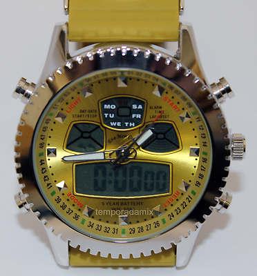 Foto reloj eve mon crois grande hombre formato dual crono - 11 colores a
