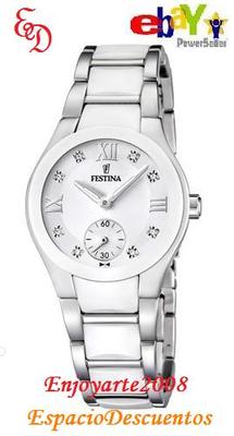 Foto Reloj Festina Para Mujer F16588/2 En Acero Y Cerámica + Pulsera Lotus Ceramic