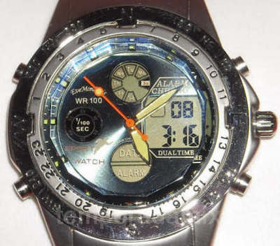 Foto Reloj Grande Dual Deportivo Hombre Lujo Acero Inoxidable Watch Eve Mon Crois E