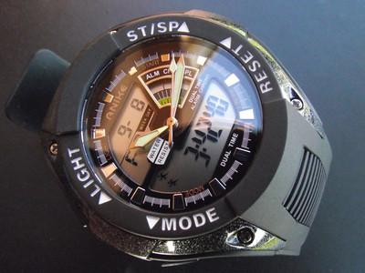 Foto Reloj Grande Hombre Deportivo Dual Formato Anike E7111 .alarma,crono,luz,fecha